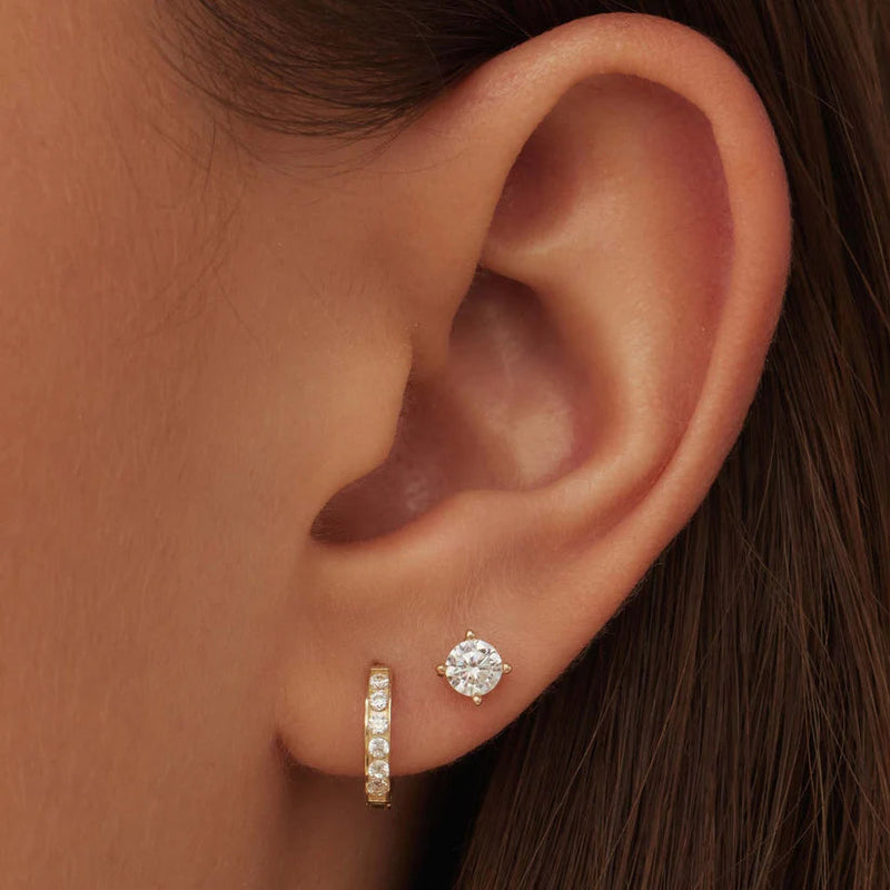 Elegant Dara Brilliant Earrings in 14k Gold