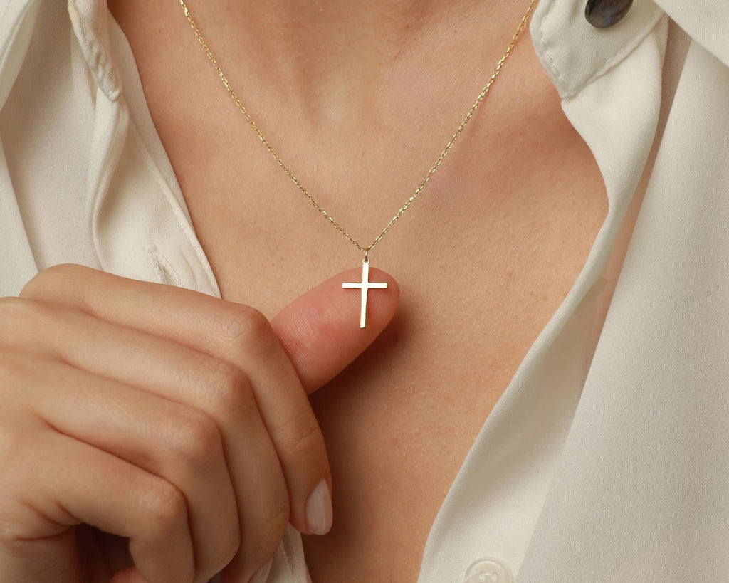 Slat Cross Necklace