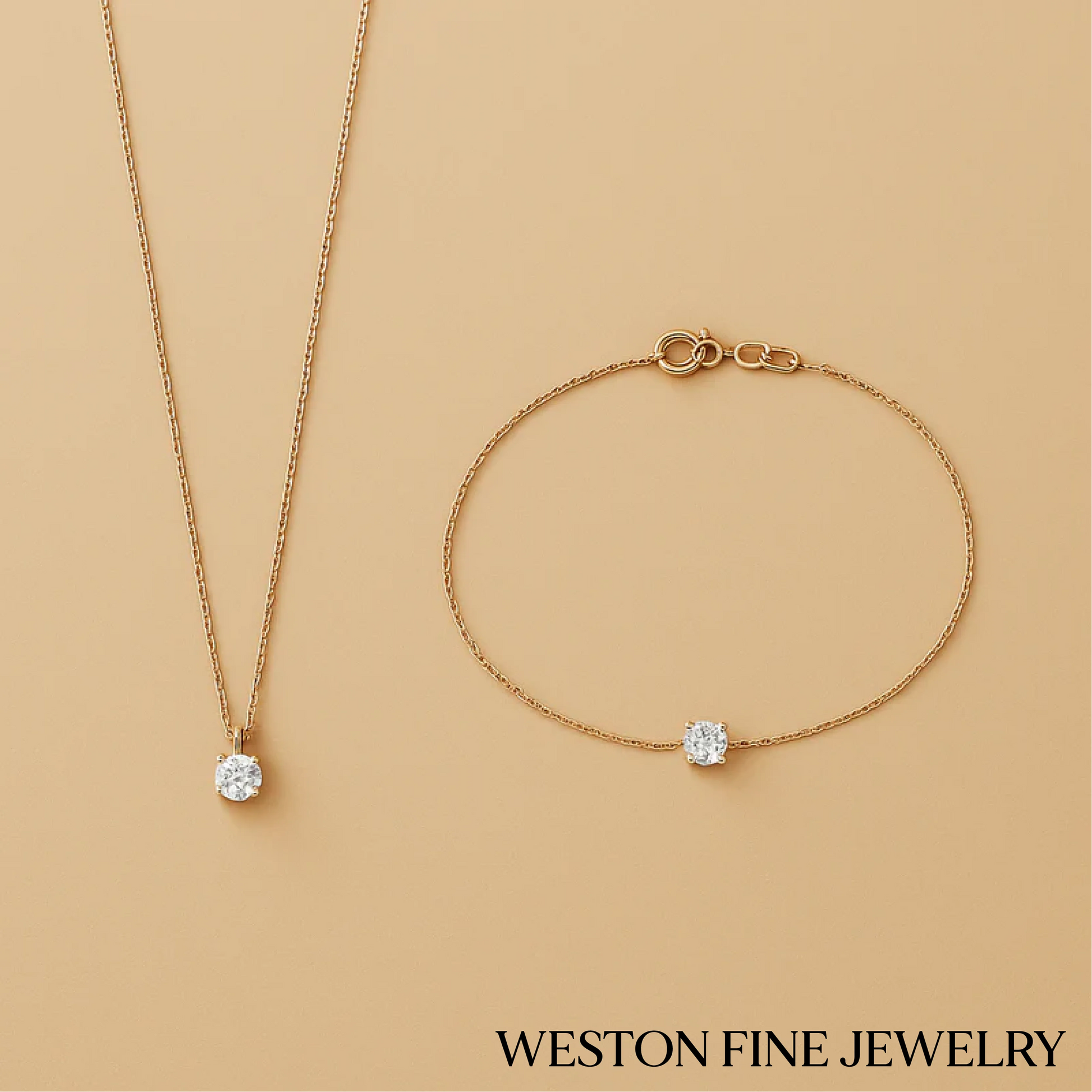 Cléa Moissanite Set in 14K Gold Elegant Sparkle