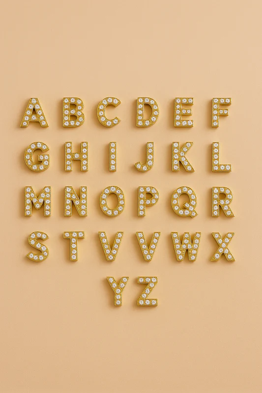 Custom Initial Stud in Radiant 16K Gold