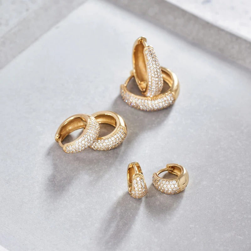 Jules Delicate Mini Hoops in Radiant 16K Gold