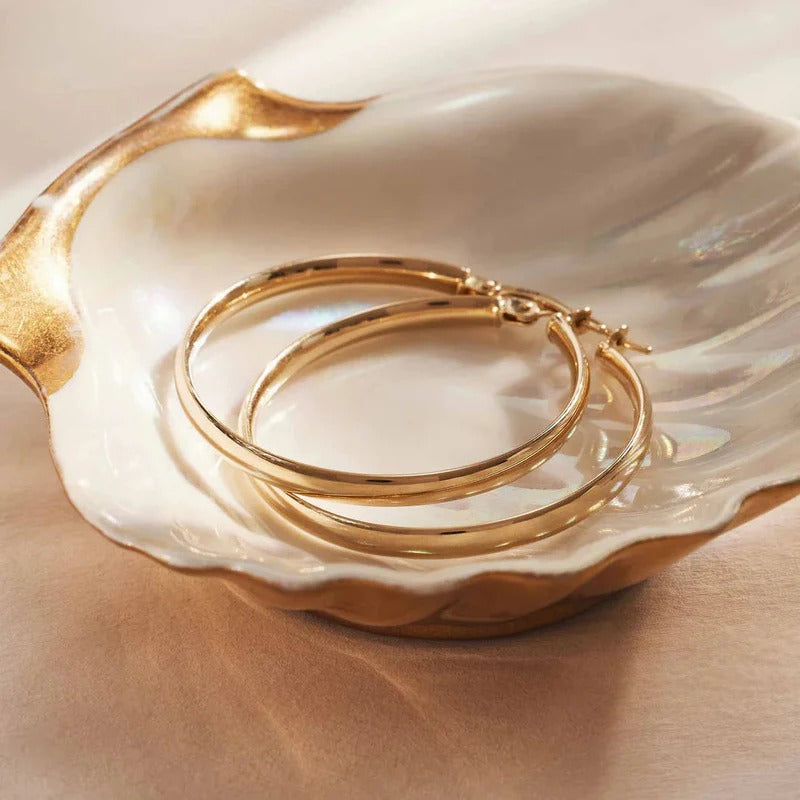 Noa Serane Earrings in 14K Gold Sophistication