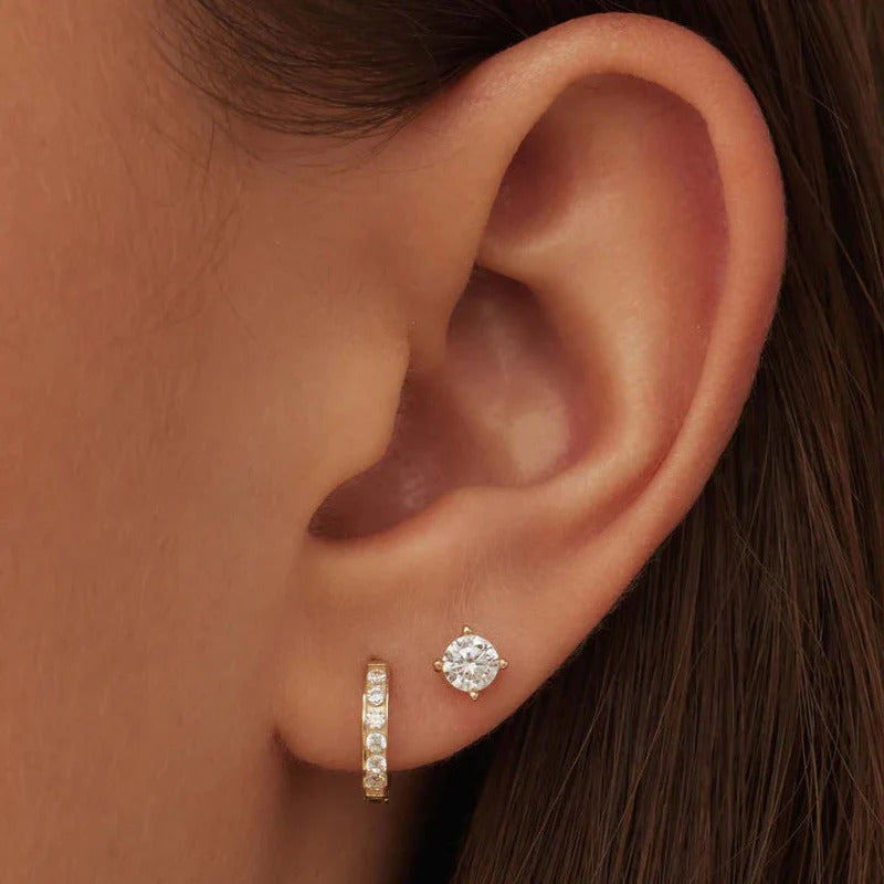 Dara Brilliant Earrings in 14K Gold Radiance