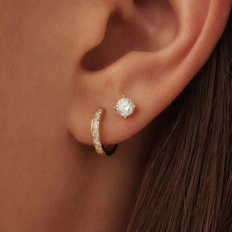 Dara Brilliant Earrings in 14K Gold Radiance