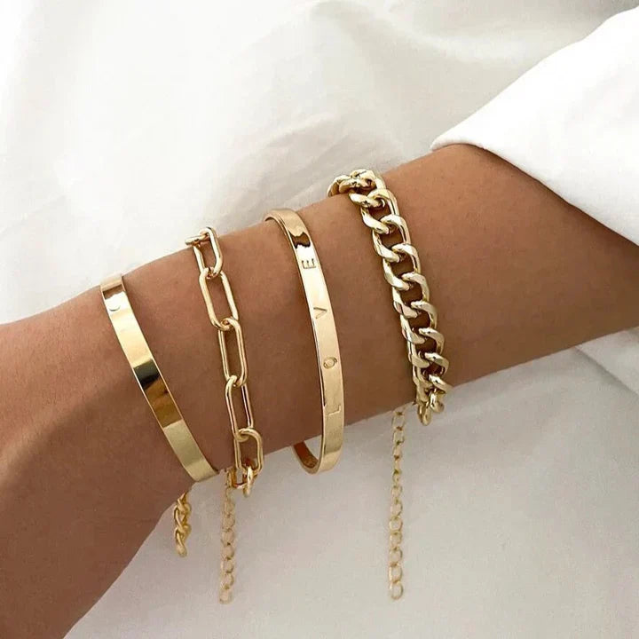 Elan Mercer Set – Timeless in 18k Gold
